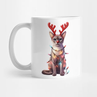 Christmas Red Nose Singapura Cat Mug